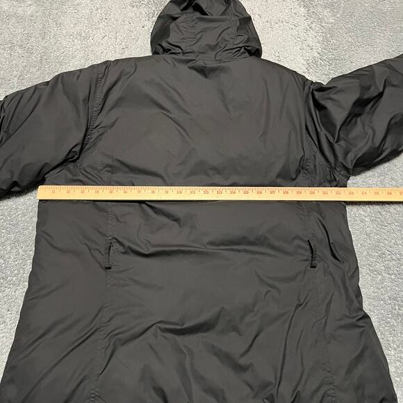 Lands End Coat Womens Large Petite Black Down Hooded Winter Jacket - Picture 4 of 8